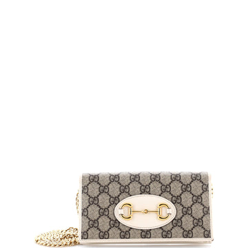 Horsebit 1955 Chain Wallet GG Coated Canvas