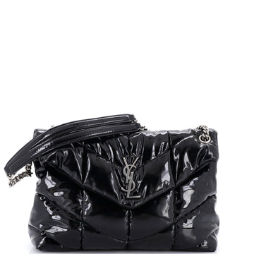 Loulou Puffer Shoulder Bag Quilted Patent Medium