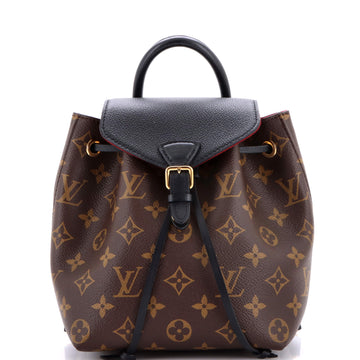 Montsouris NM Backpack Monogram Canvas with Leather BB