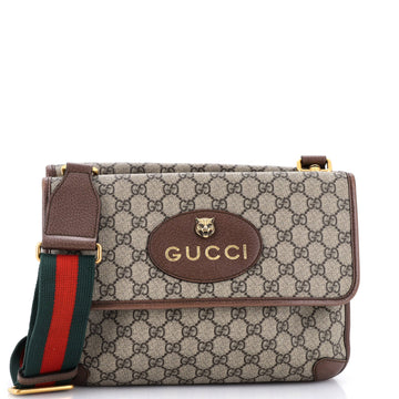 Neo Vintage Flap Messenger GG Coated Canvas Medium