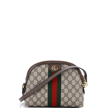 Ophidia Dome Shoulder Bag GG Coated Canvas Small