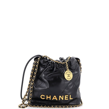 22 Chain Hobo Quilted Calfskin Mini