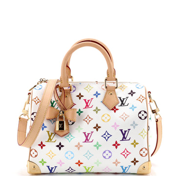 x Takashi Murakami Speedy Soft Bandouliere Bag Monogram Multicolor 25