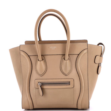 Luggage Bag Grainy Leather Micro