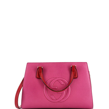 Soho Convertible Top Handle Satchel Leather Medium