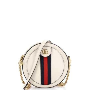 Ophidia Round Shoulder Bag Leather Mini