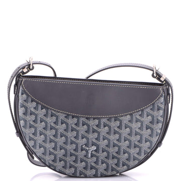 Hirondelle Shoulder Bag Coated Canvas and Leather
