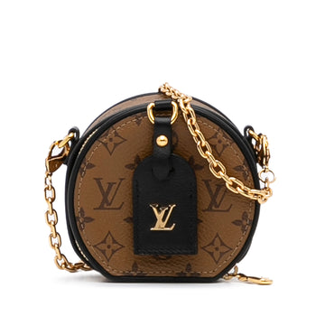 Louis Vuitton Boite Chapeau Mini Monogram Reverse Leather/canvas