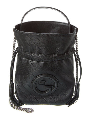 Gucci Blondie Mini Leather Bucket Bag