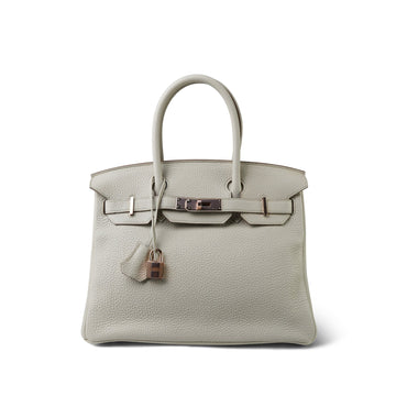 Birkin 30 Beton leather Rose  D Stamp