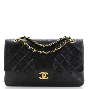 CHANEL Vintage Classic Double Flap Bag Quilted Lambskin Medium