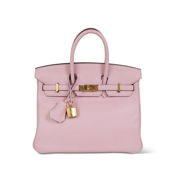 Birkin 25 Rose Sakura leather  X Stamp