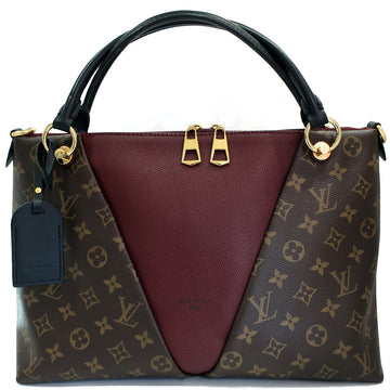 Louis Vuitton V Toot MM M43949 Monogram 2w Toot Bag Shoulder Brown Bordeaux  Female