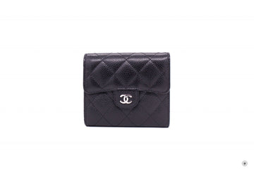 Top Quality Chanel AP0231 Y01588 CC Classic Fold Wallet (old Model A82288) Black / C3906 Leather Short Wallet Shw
