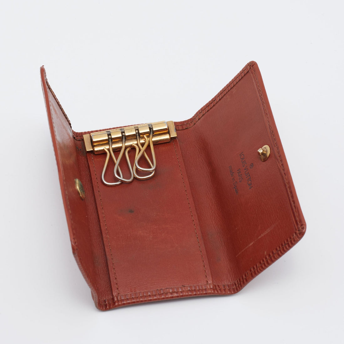 Louis Vuitton Brown Epi Leather 4 Key Holder