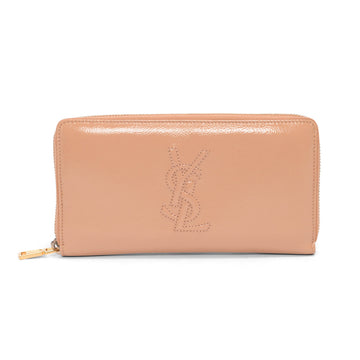Yves Saint Laurent Beige Crinkled  Belle de Jour Wallet
