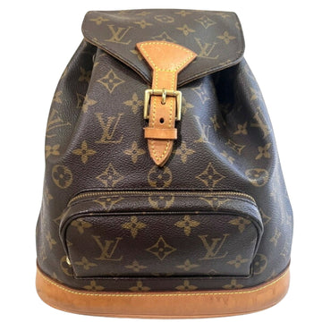 Louis Vuitton Montsouris Mm  Canvas Backpack Bag