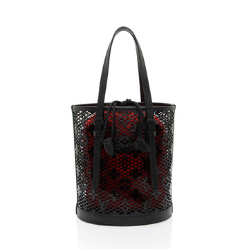 Louis Vuitton Leather Monogram Lace PM Bucket Bag