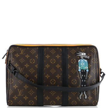 Keepall Pouch Monogram Canvas with LV Friends Patch