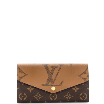 Sarah Wallet NM Reverse Monogram Giant and Monogram Canvas