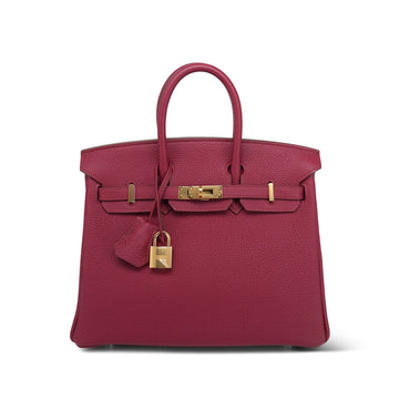 Birkin 25 Rouge Grenat Togo  T Stamp