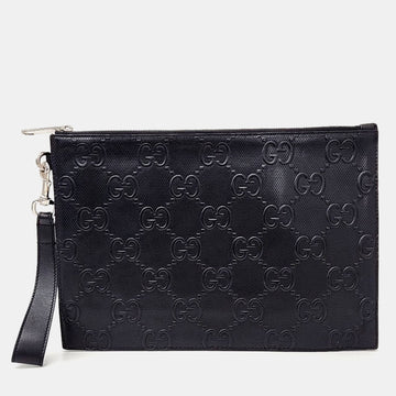 GG Emboss Clutch Bag