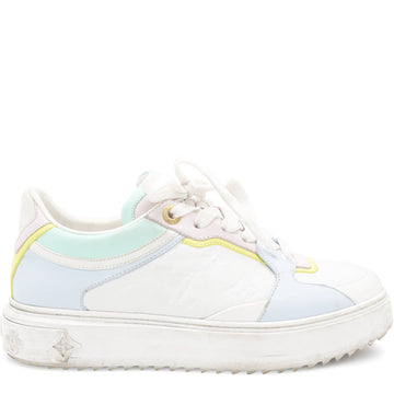 Monogram Embossed Lambskin Time Out Sneakers 36.5