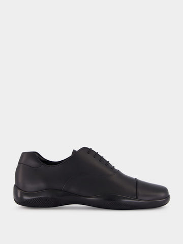 Black Toblach Laced Leather Shoes