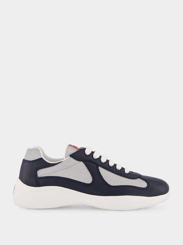 Royal Blue and Silver America's Cup Sneakers
