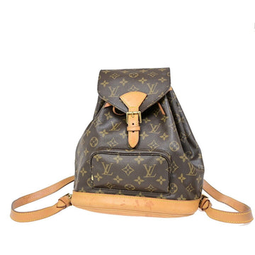 Louis Vuitton Montsouris Mm  Canvas Backpack Bag
