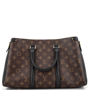 Soufflot Tote Monogram Canvas with Leather MM
