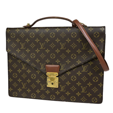 Louis Vuitton Porte Documents  Canvas Briefcase Bag