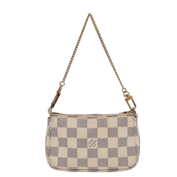 Louis Vuitton Mini Pochette Accessoires  Canvas Clutch Bag