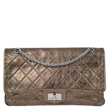 Top Quality Chanel Brown Leather 2.55 Classic Double Flap Shoulder Bag