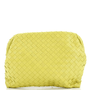 Frame Clutch Intrecciato Leather Large