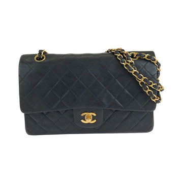 Top Quality Chanel Leather Matelasse W Flap Shoulder Bag
