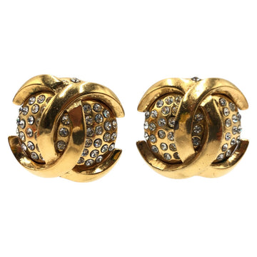 Chanel Metal/Rhinestone Coco Mark Earrings 23