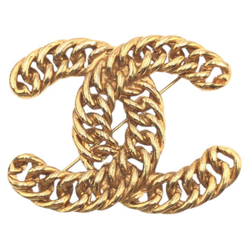 Chanel Metal Big Chain Coco Mark Brooch