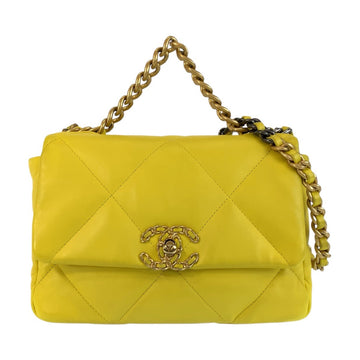 Chanel Lambskin Matelassé 19 Coco Mark Shoulder Bag U8HNA6H8
