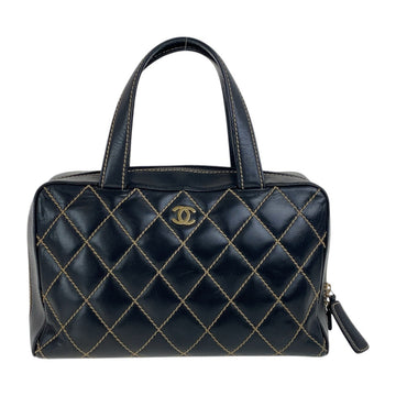 Chanel Coco Mark Wild Stitch Leather Handbag