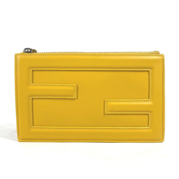 Fendi  Leather Clutch Bag Pouch ()