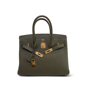 Birkin 30 Vert De Gris Veau Togo  Y Stamp