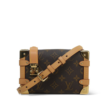 Louis Vuitton Brown Monogram Canvas Side Trunk PM Shoulder Bag GHW