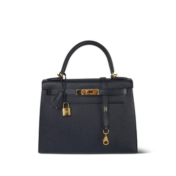 Kelly Sellier 28 Bleu Indigo leather  Z Stamp