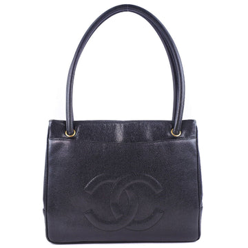 Top Quality Chanel Leather Skin Tote Bag Black
