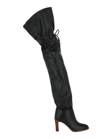 Gucci Womens Deauville Cinched Over-the-Knee Boots