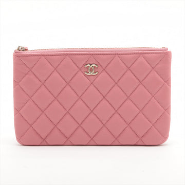 Top Quality Chanel Matrasse Leather S Pouch Pink Gold  Random
