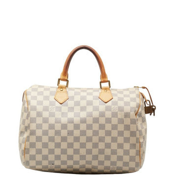 Louis Vuitton Speedy 30  Canvas Handbag