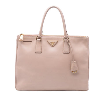 Double Zip Lux Tote Saffiano Leather Large