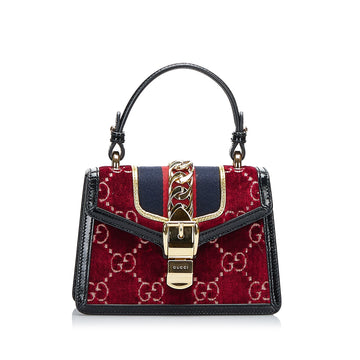 Gucci Sylvie Mini Red Velvet